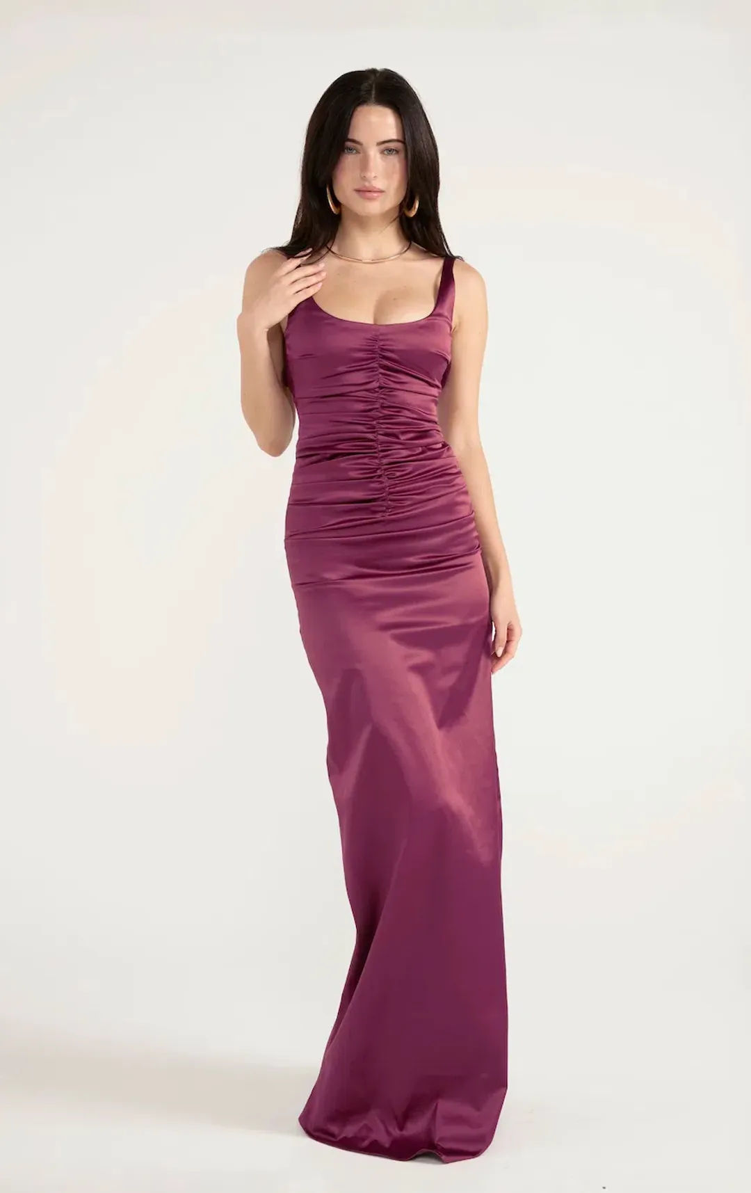 ATLEIN GOWN | PLUM for rent on The Volte - main image