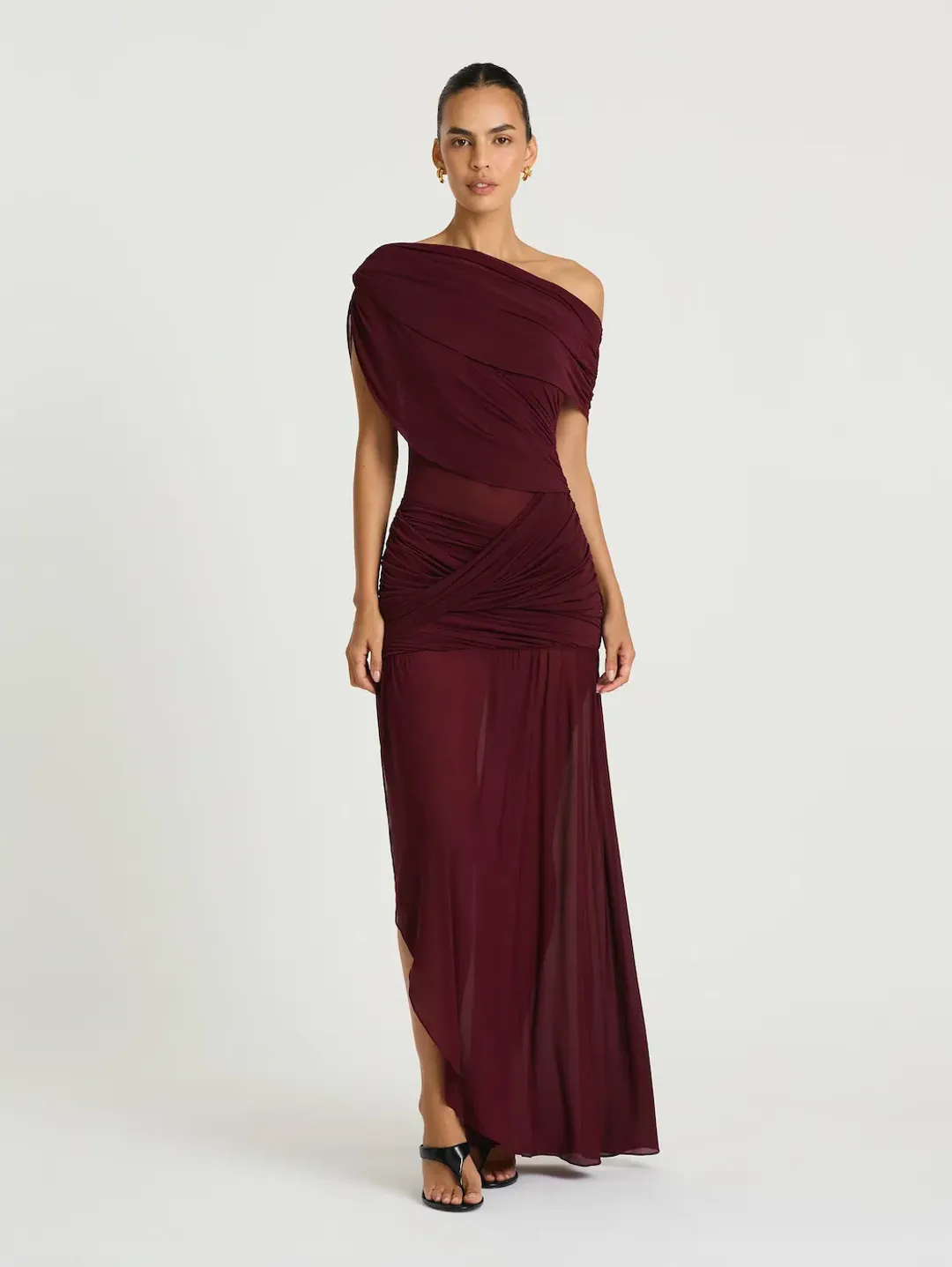 OTTO MAXI DRESS | PLUM - SIZE 6 for rent on The Volte - main image