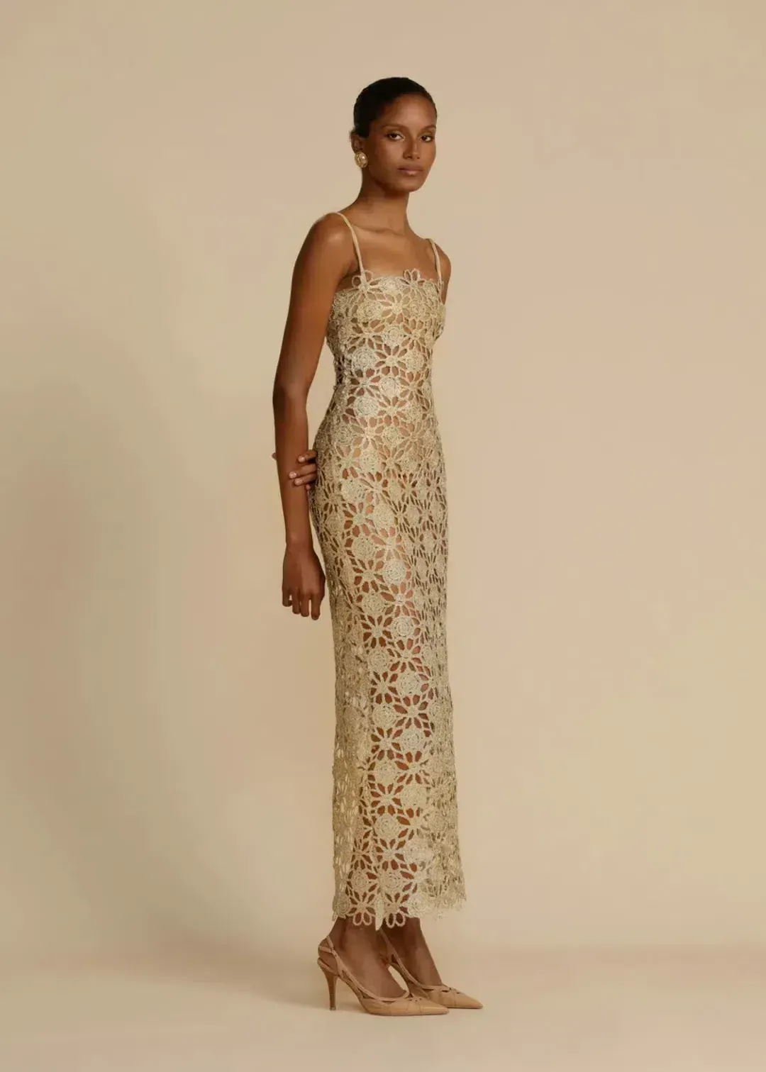 Arcina Ori Gold Kendra Dress size S for rent on The Volte - main image