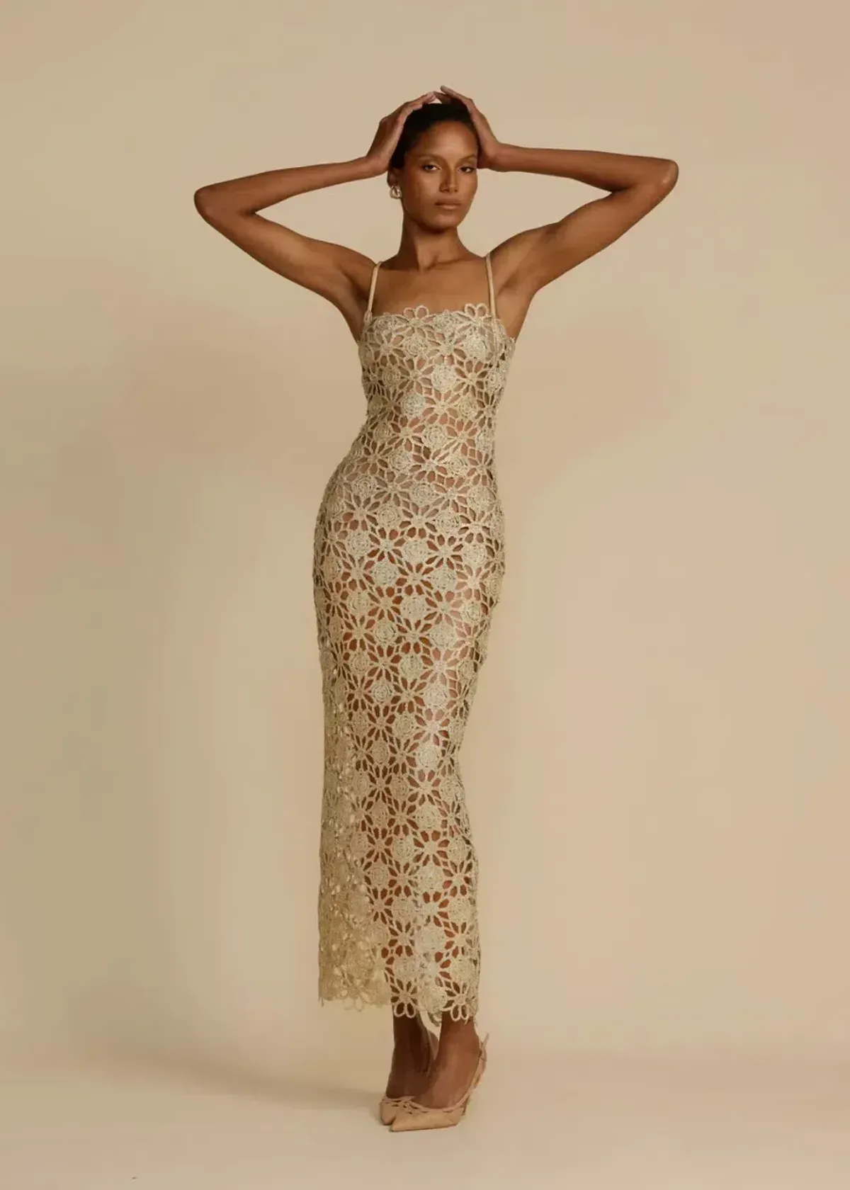 Arcina Ori Gold Kendra Dress size S for rent on The Volte - main image