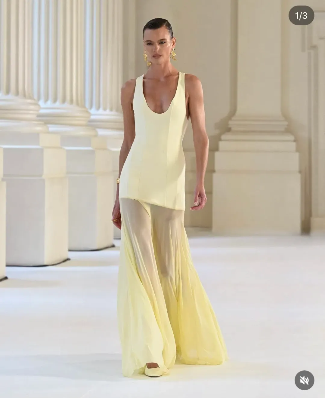 Effie Kats Odessa Maxi Gown Lemon Size AU 8 for rent on The Volte - main image