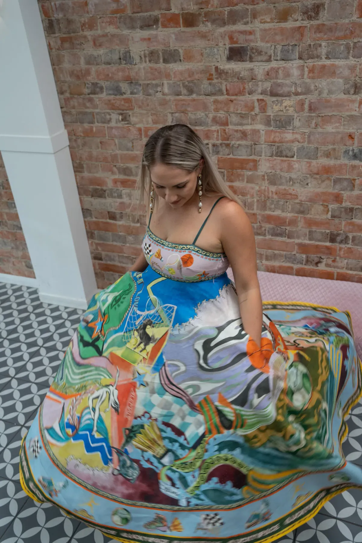 ALEMAIS LUCKY PACE SUNDRESS SIZE 16 for rent on The Volte - main image