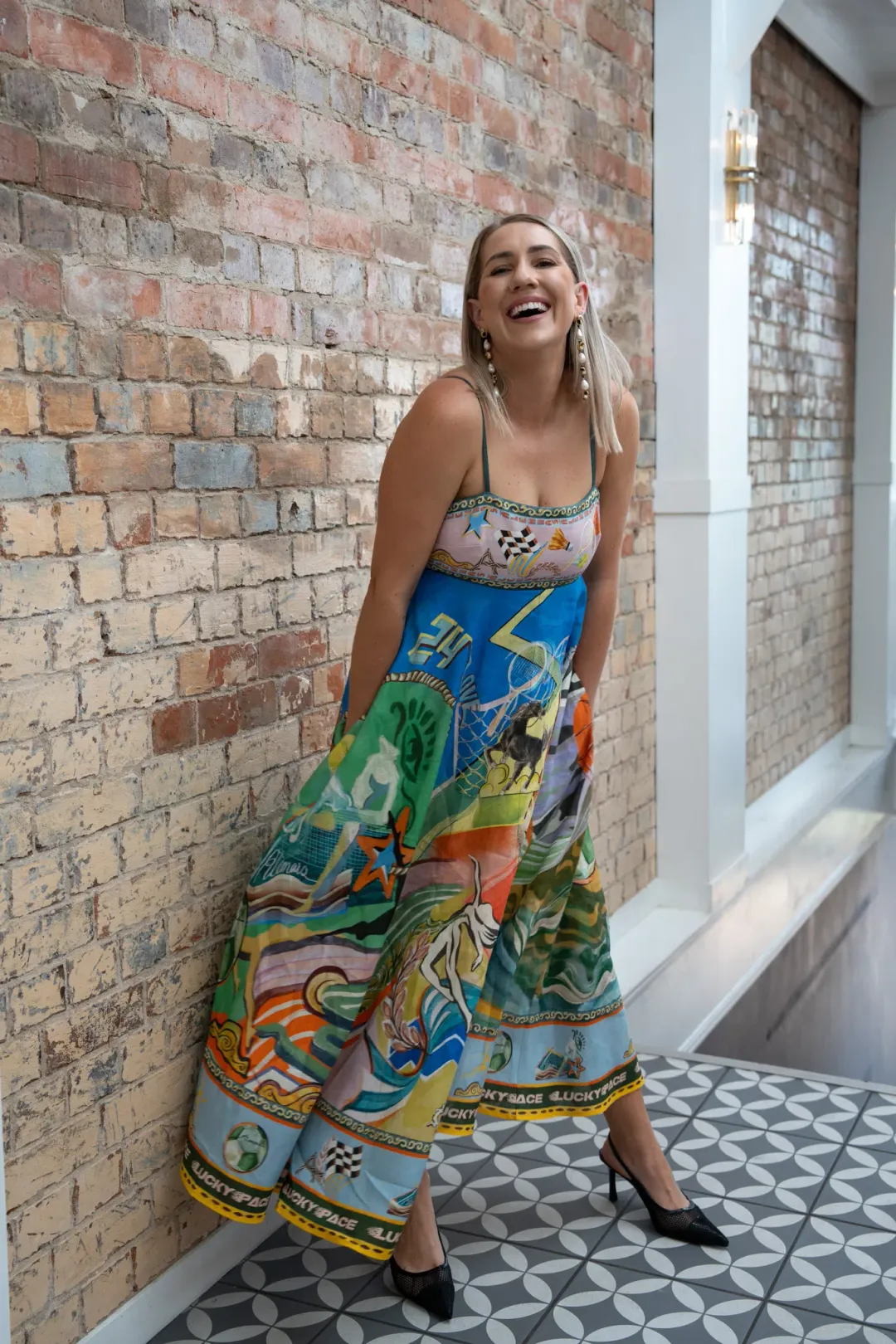 ALEMAIS LUCKY PACE SUNDRESS SIZE 16 for rent on The Volte - main image