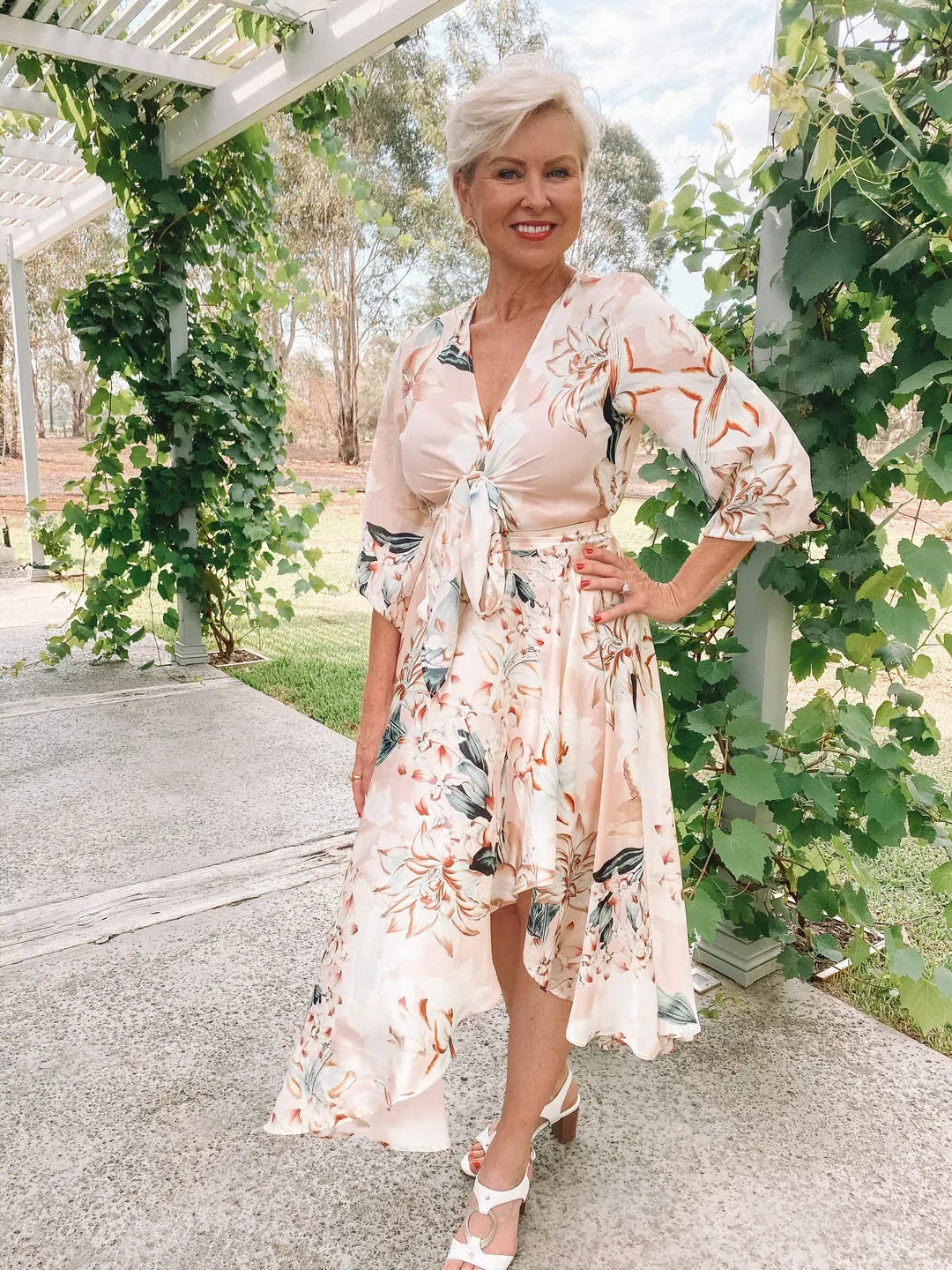 SHEIKE PINK LILY MAXI DRESS SIZE 16 for rent on The Volte - main image