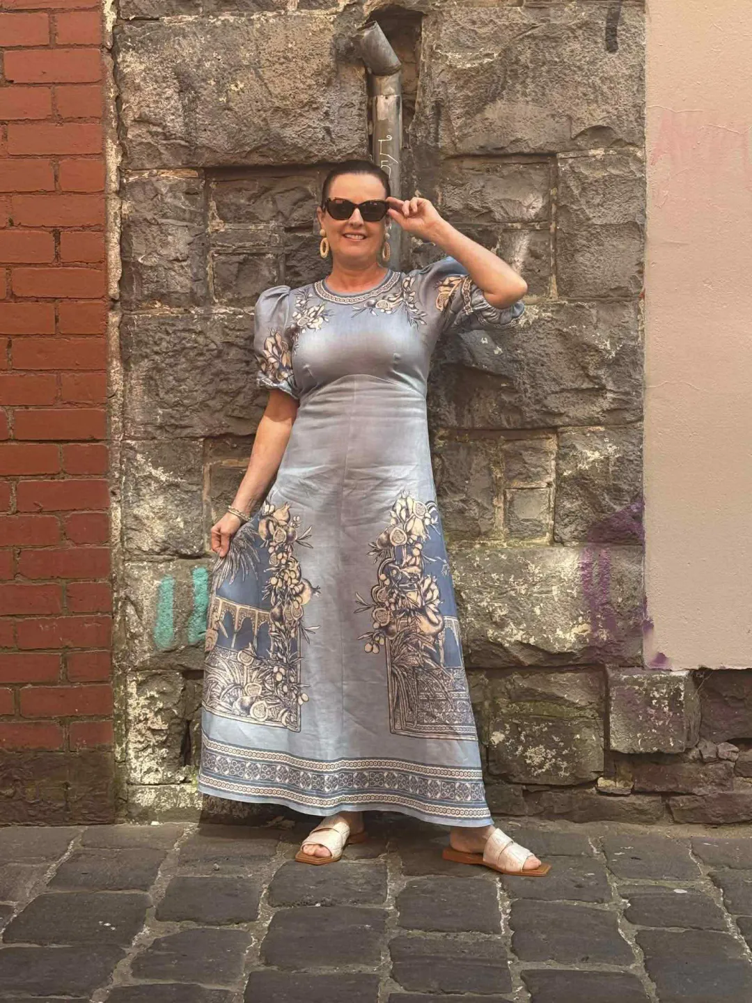 ALEMAIS VILLA ROMANTICA MIDI DRESS [LASIRENA EXCLUSIVE] SIZE 16 for rent on The Volte - main image