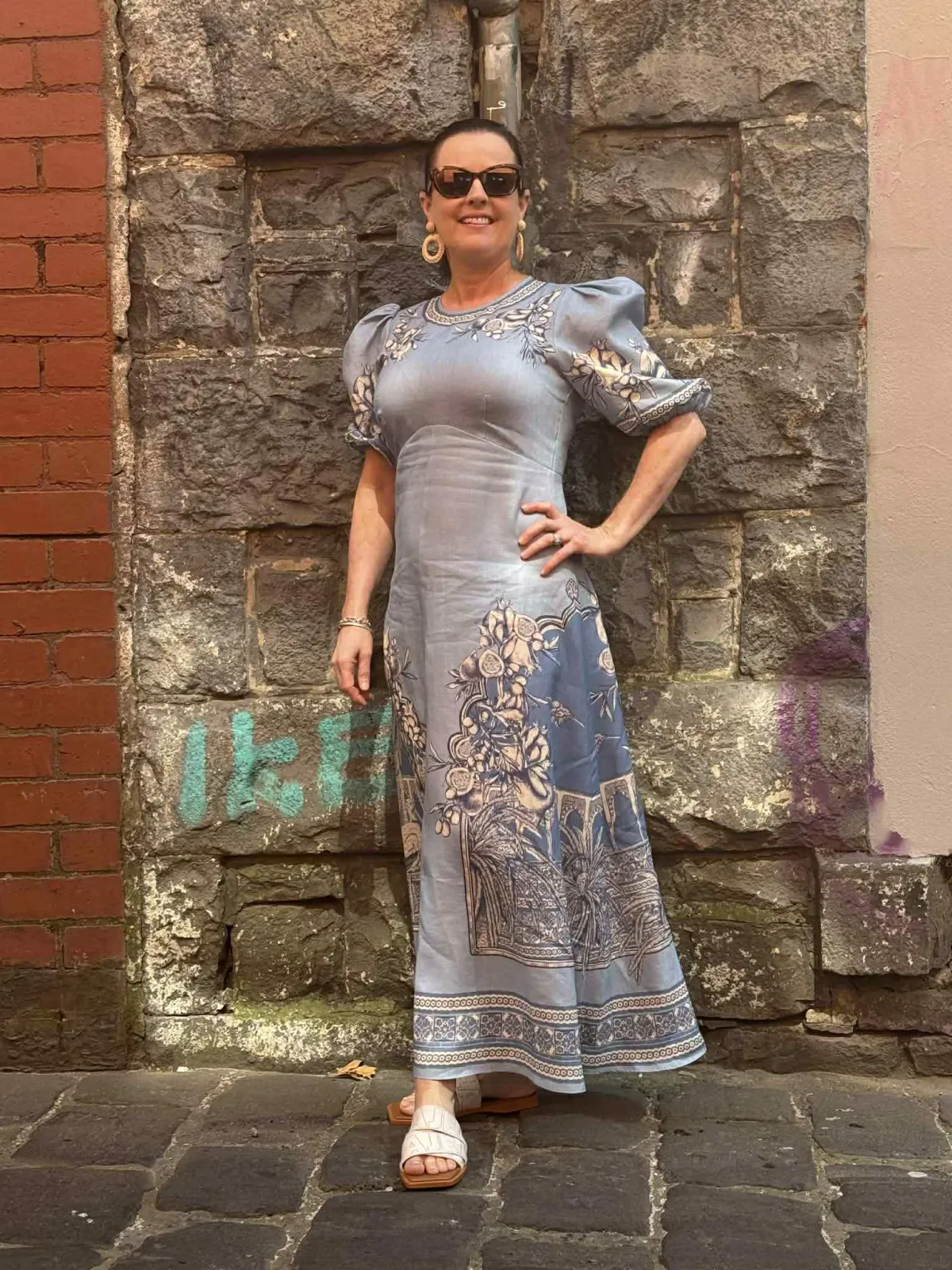 ALEMAIS VILLA ROMANTICA MIDI DRESS [LASIRENA EXCLUSIVE] SIZE 16 for rent on The Volte - main image