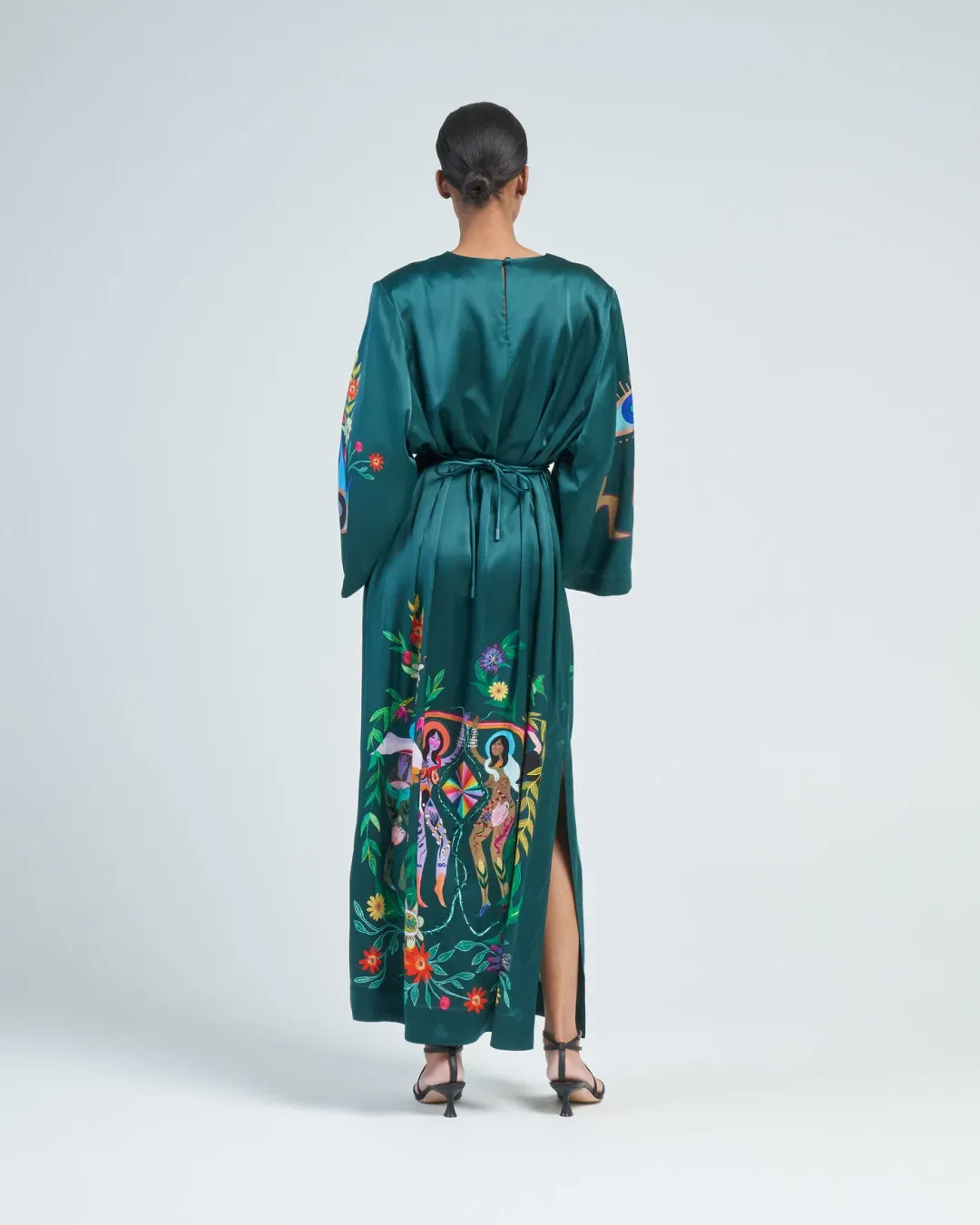 ALEMAIS AGATHA SILK MIDI DRESS for rent on The Volte - main image