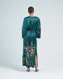 ALEMAIS AGATHA SILK MIDI DRESS for rent on The Volte - image 2