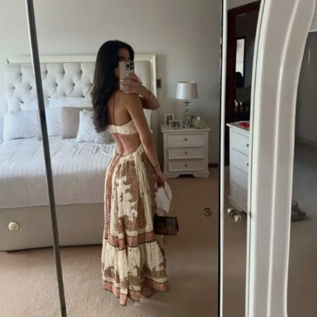 Zimmermann Maxine Plunge Dress Size 2 AU 12 for rent on The Volte - main image