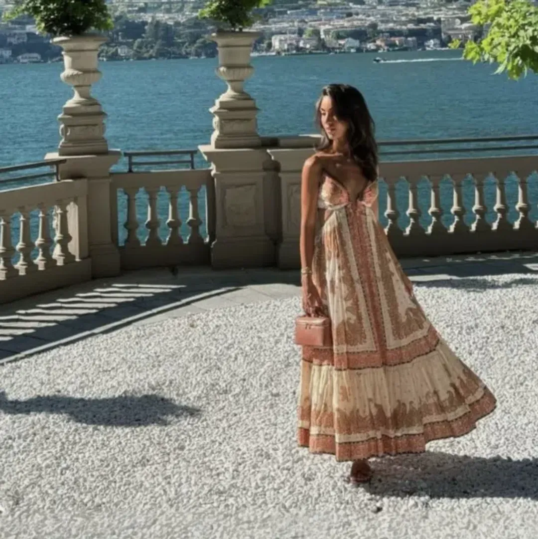 Zimmermann Maxine Plunge Dress Size 2 AU 12 for rent on The Volte - main image