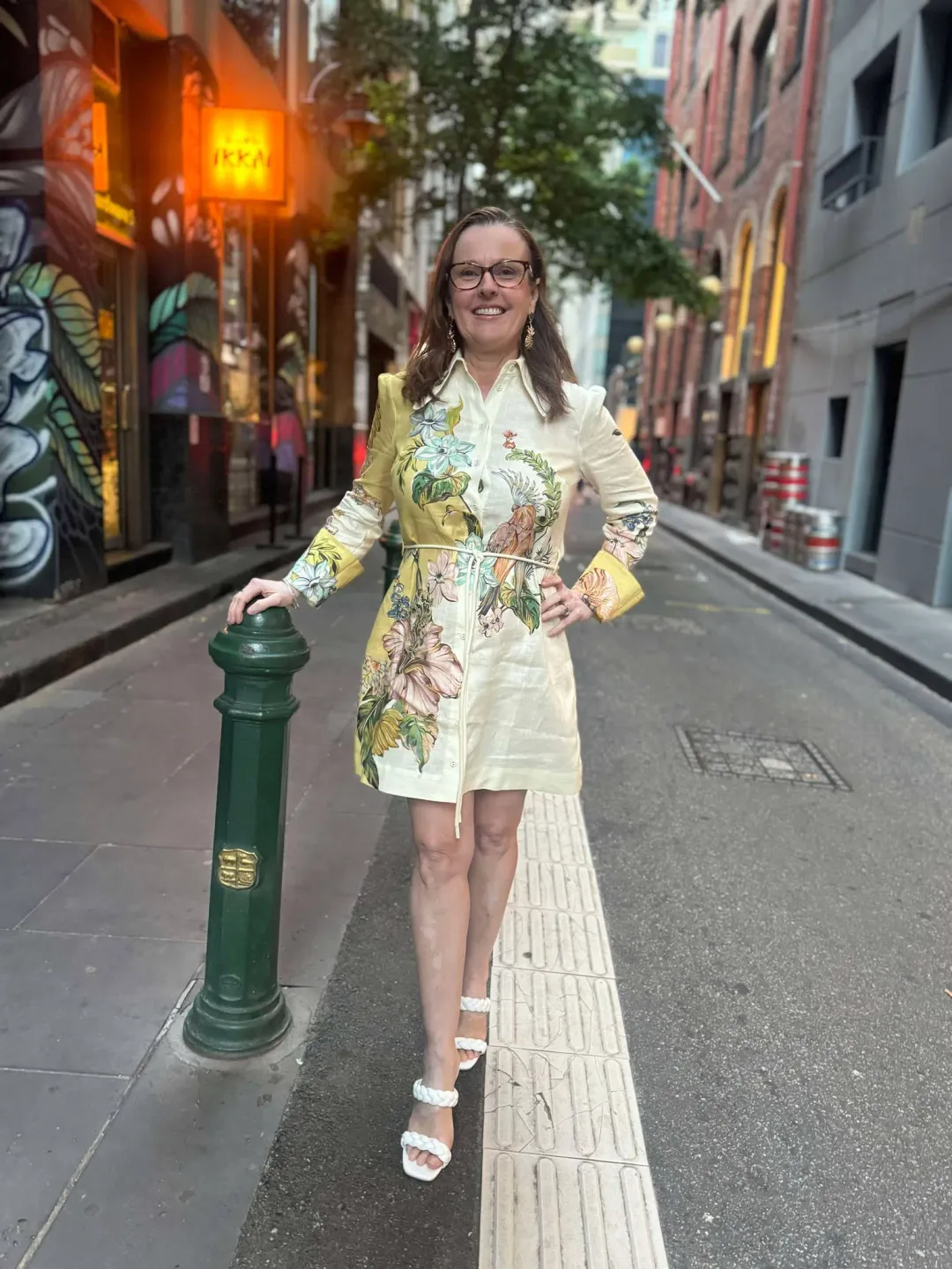 ALEMAIS OLEANDER MINI SHIRTDRESS SIZE 14 for rent on The Volte - main image