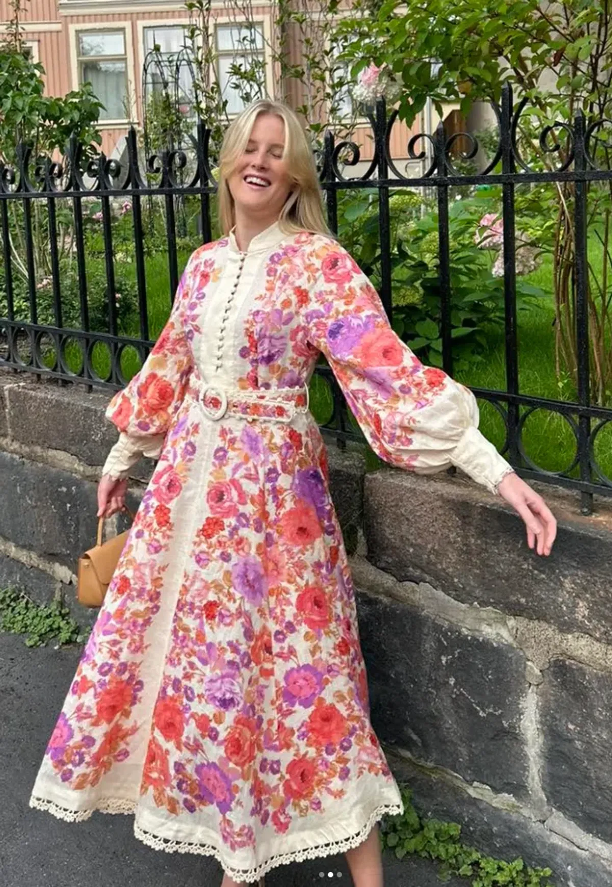 ZIMMERMANN RAIE BILLOW MIDI SIZE 3/14 for rent on The Volte - main image