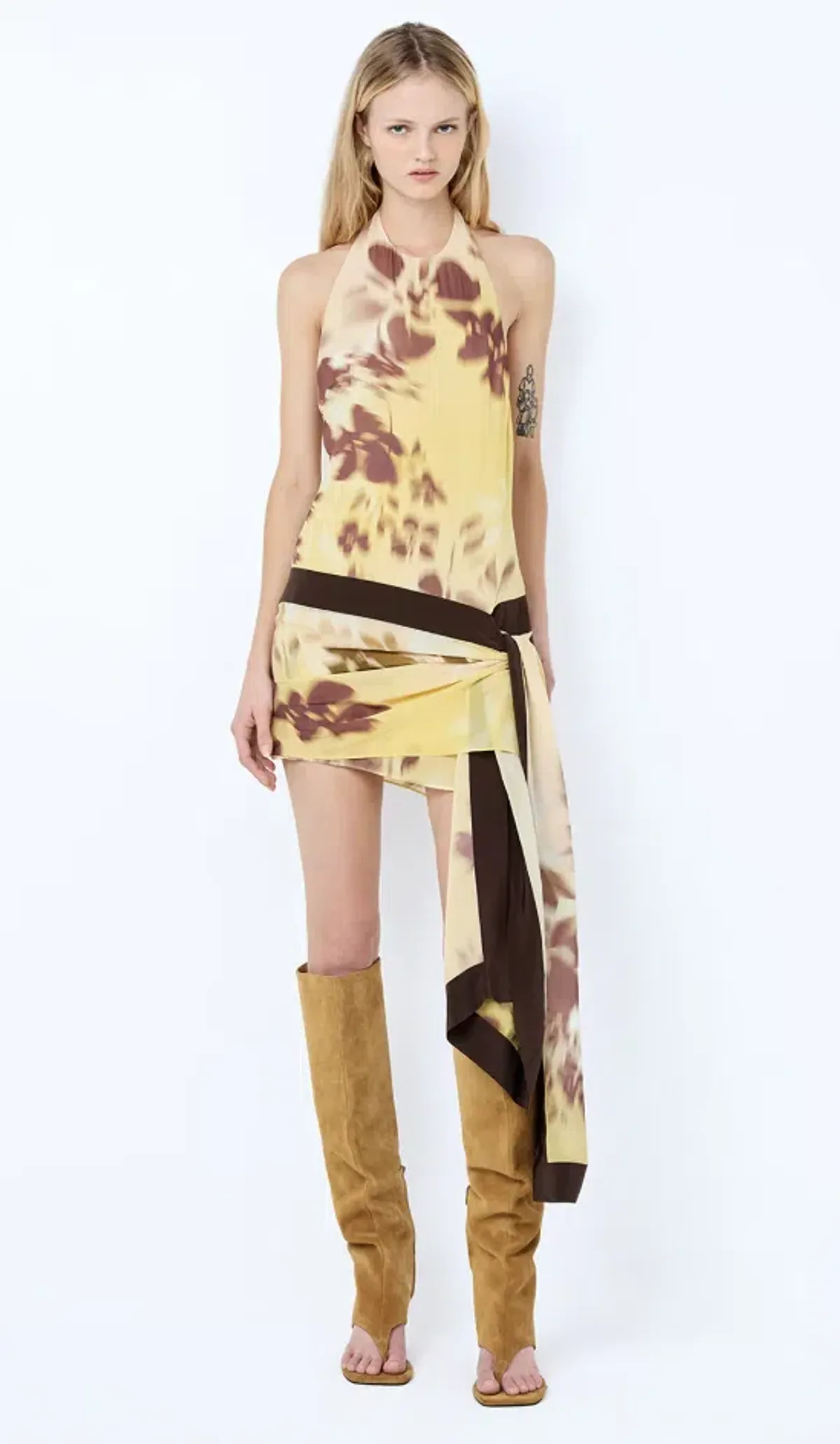 Bec & Bridge BLAISE HALTER MINI DRESS Size 6 for rent on The Volte - main image