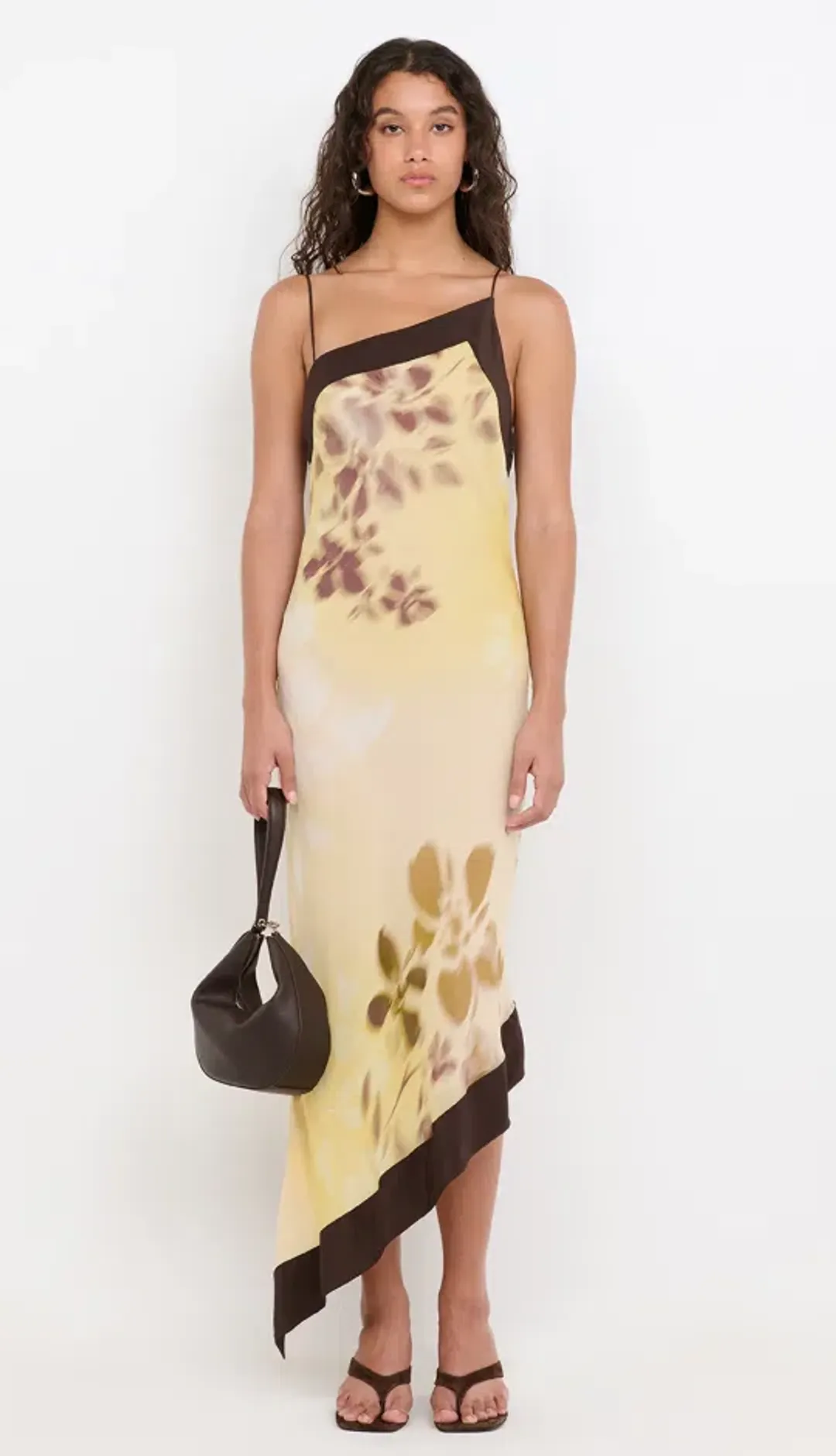 Bec & Bridge BLAISE ASYM MIDI DRESS PALMERA FLORAL Size 6 for rent on The Volte - main image