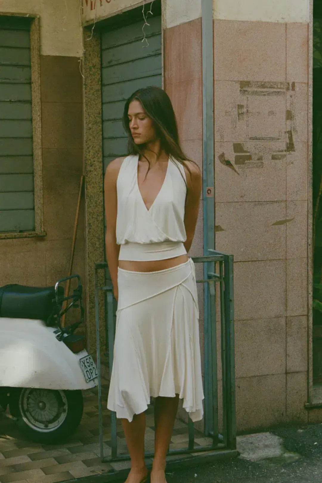 With Jean Sharni set white/cream size XS/S for rent on The Volte - main image