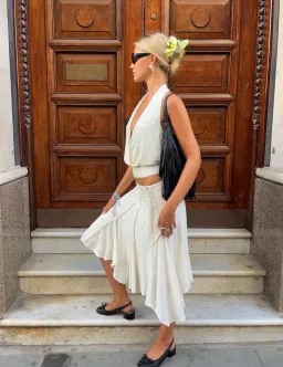 With Jean Sharni set white/cream size XS/S for rent on The Volte - image 5