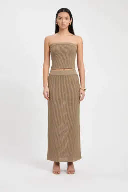 Kookai Cairo Knit Set in Olive Size 6 & 8 for rent on The Volte - image 1