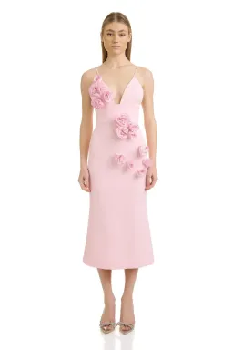 Eliya the Label April Midi Dress in Blush | Size AU 6 XS for rent on The Volte - image 3