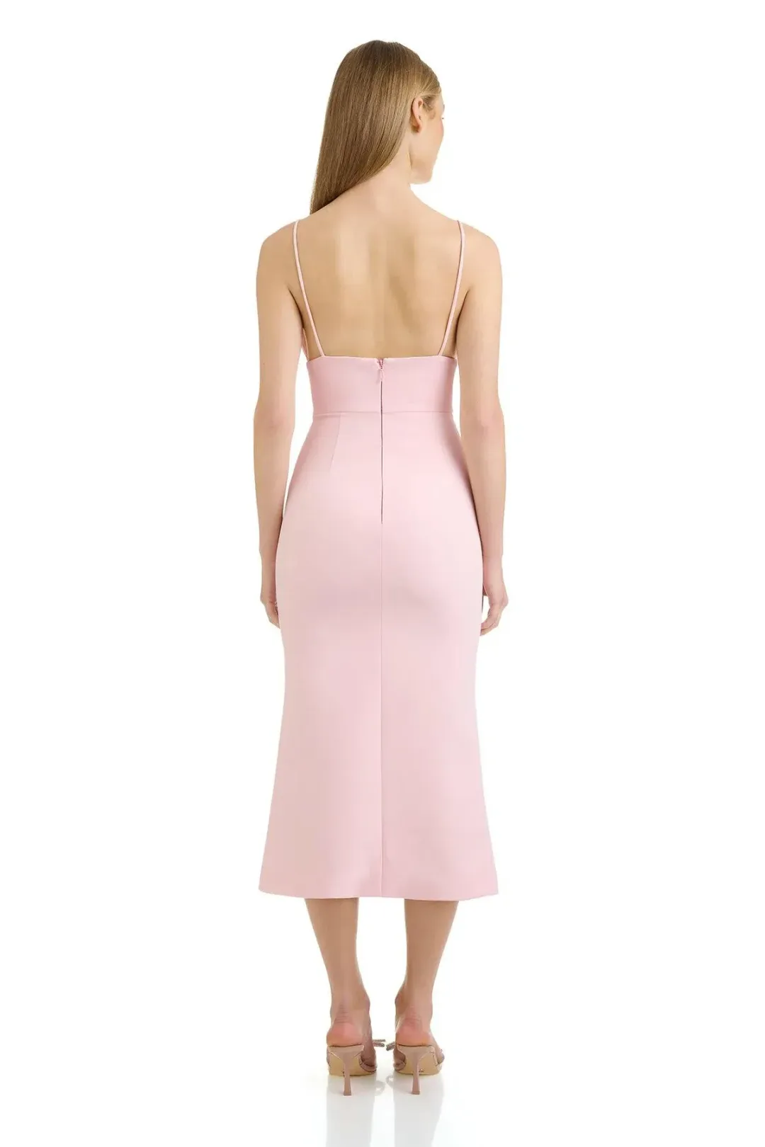 Eliyah the Label April Midi Dress in Blush | Size 14 / XL for rent on The Volte - main image
