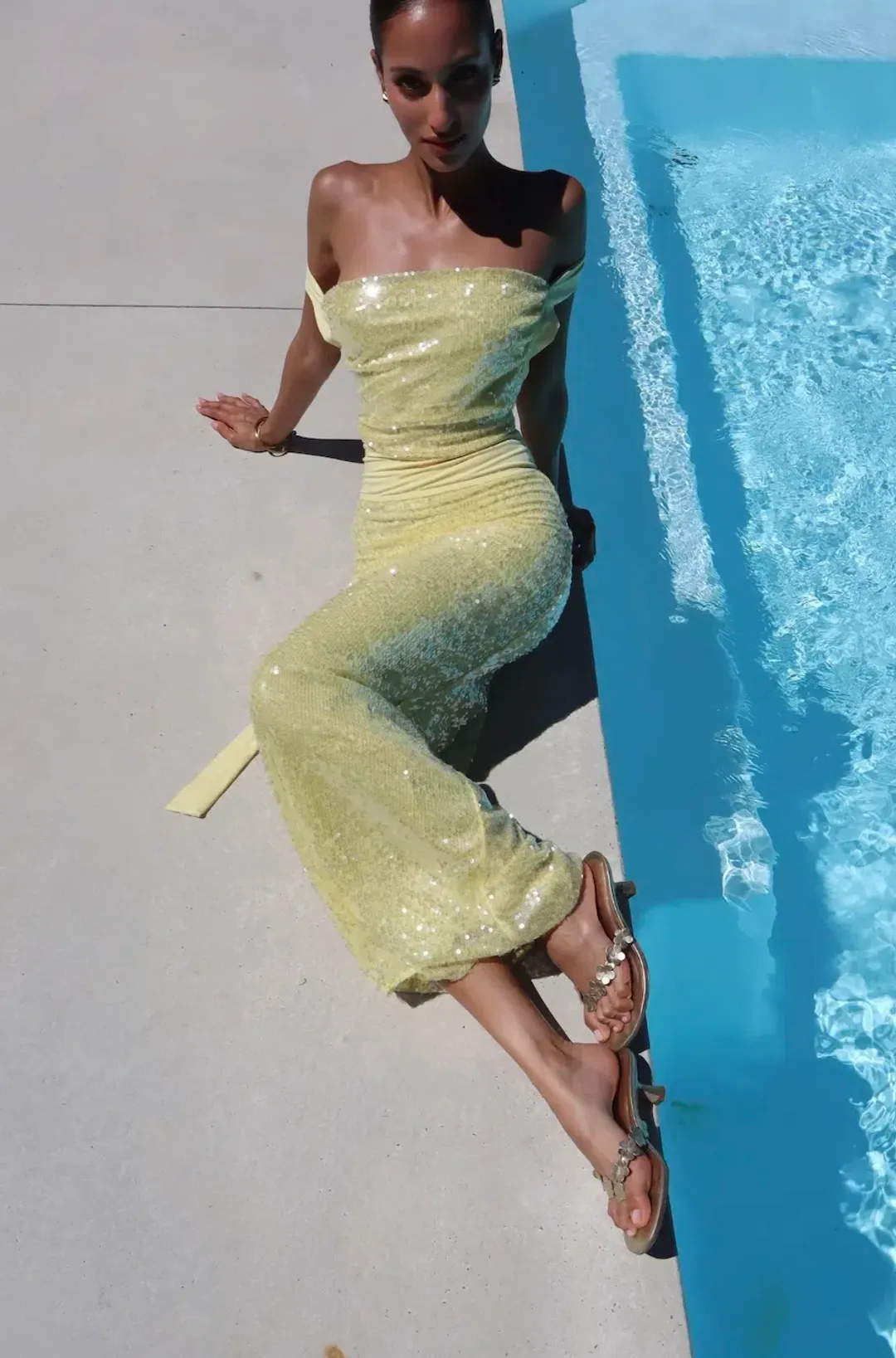 LUMI DRESS | BABY YELLOW - SIZE 6 for rent on The Volte - main image