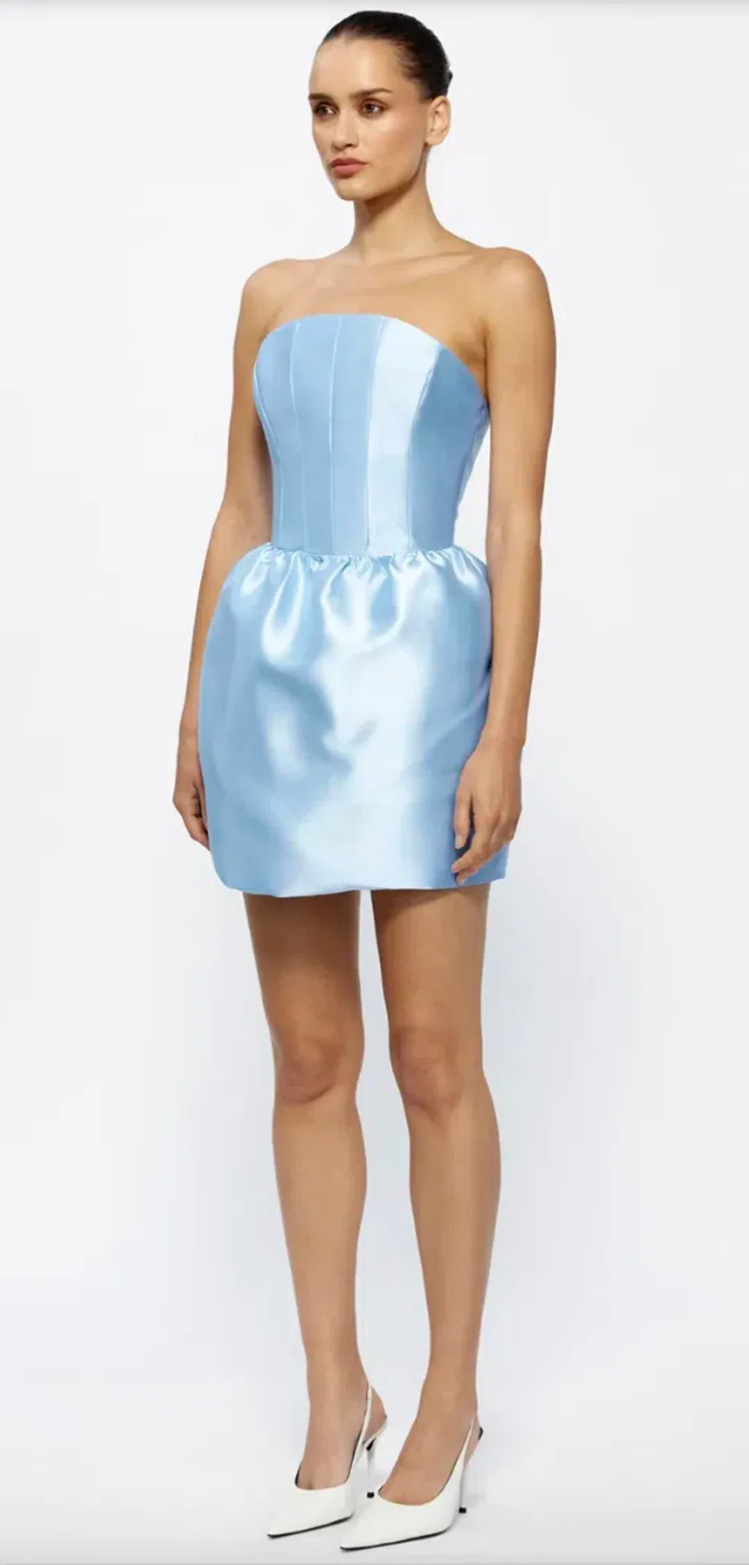 Luetta Mini Dress - Cornflower Blue for rent on The Volte - main image