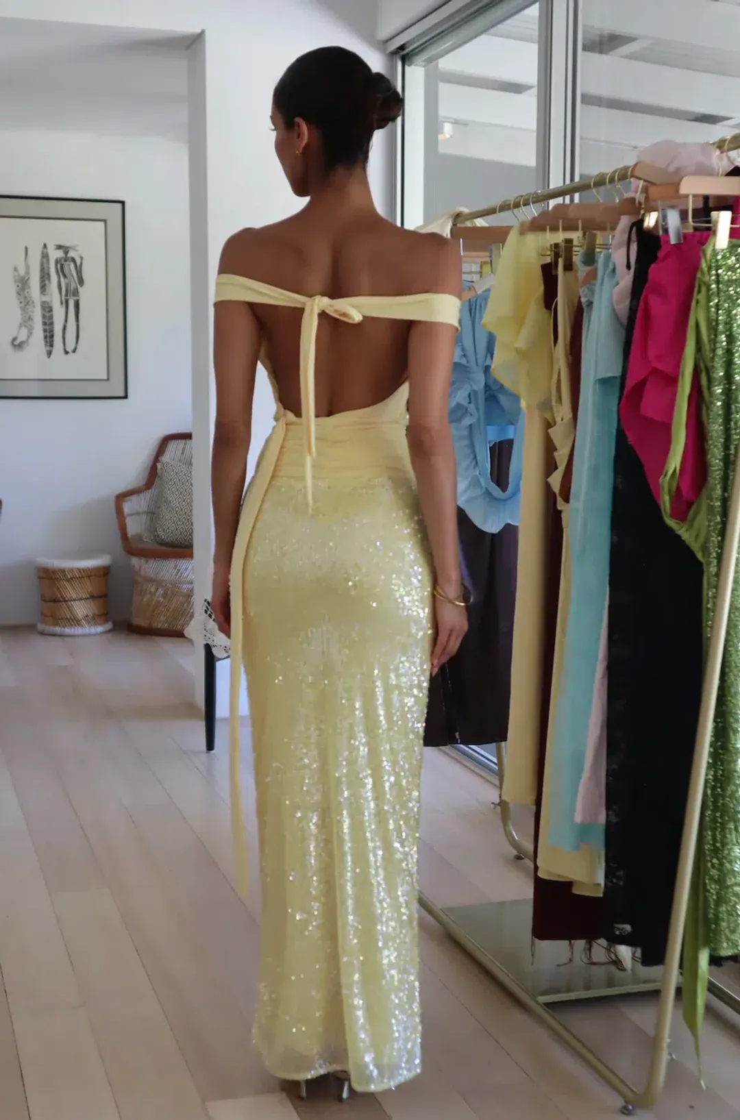 LUMI DRESS | BABY YELLOW - SIZE 8 for rent on The Volte - main image