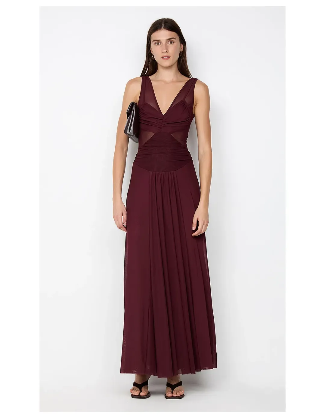 Bec Bridge Jimena Maxi Dress Plum Size 8 for rent on The Volte - main image