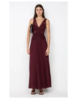 Bec Bridge Jimena Maxi Dress Plum Size 8 for rent on The Volte - image 4