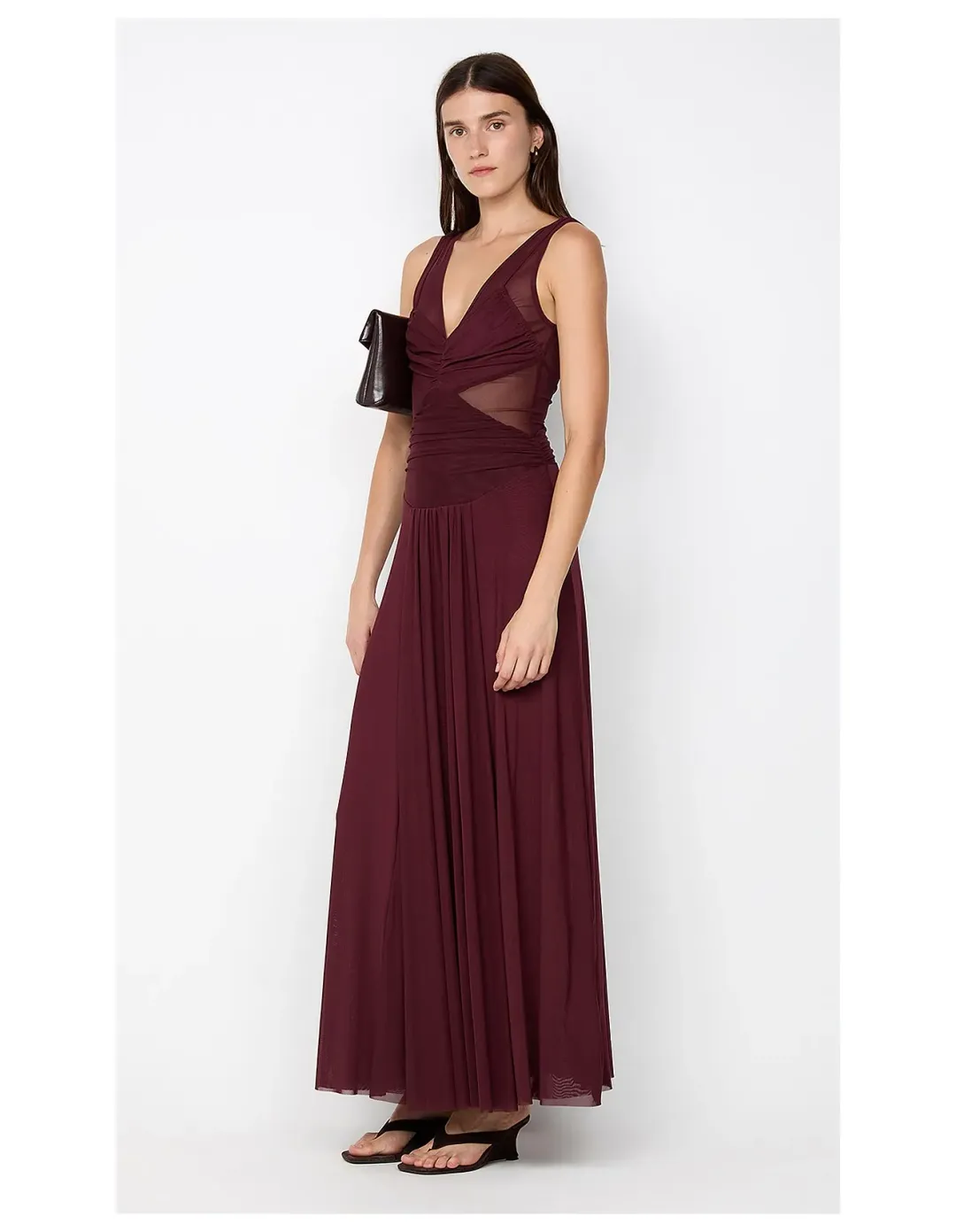 Bec Bridge Jimena Maxi Dress Plum Size 8 for rent on The Volte - main image