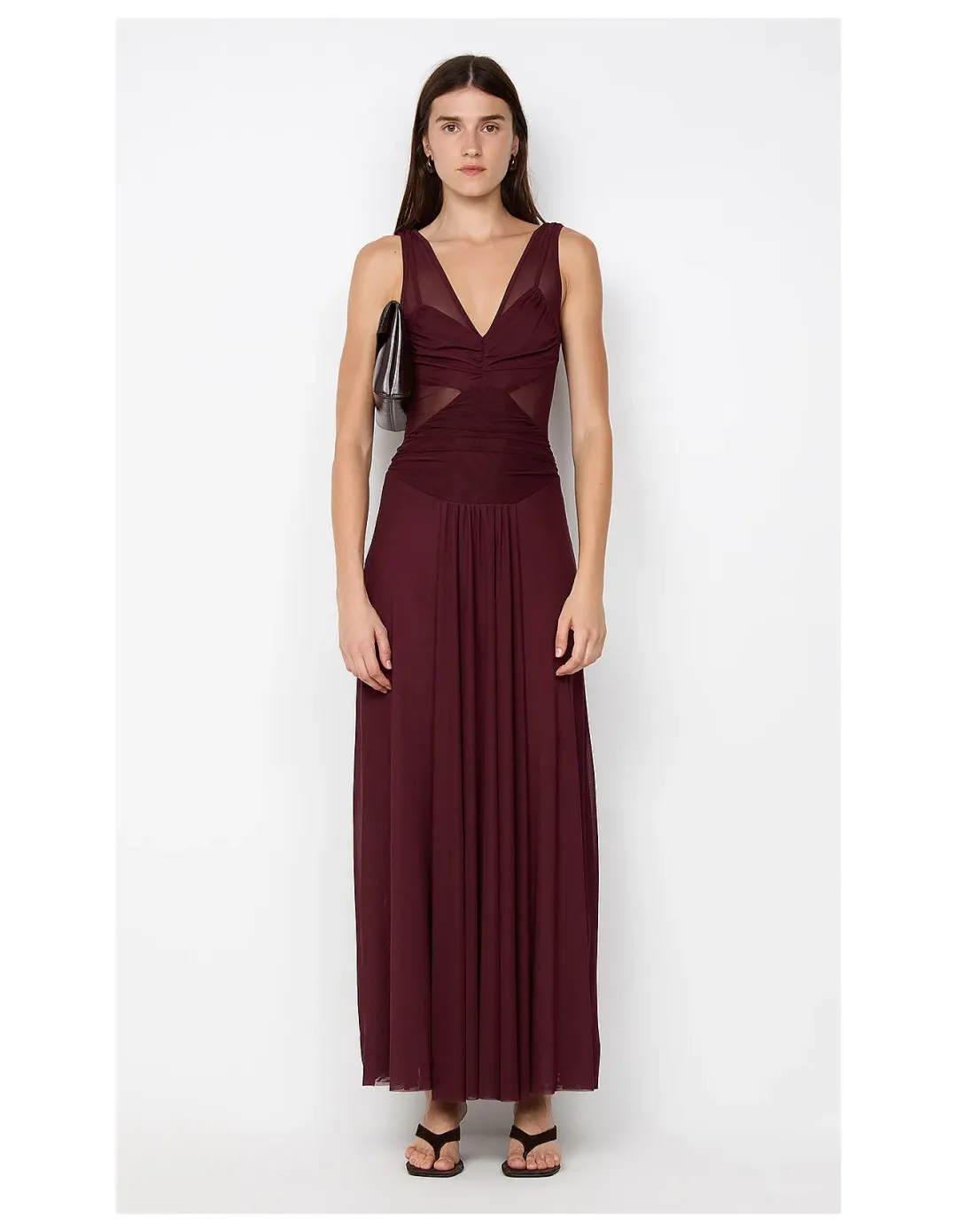 Bec Bridge Jimena Maxi Dress Plum Size 8 for rent on The Volte - main image