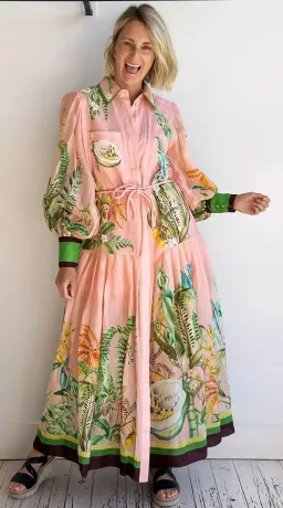 ALEMAIS PAPAYA SHIRTDRESS SIZE 12 for rent on The Volte - image 2