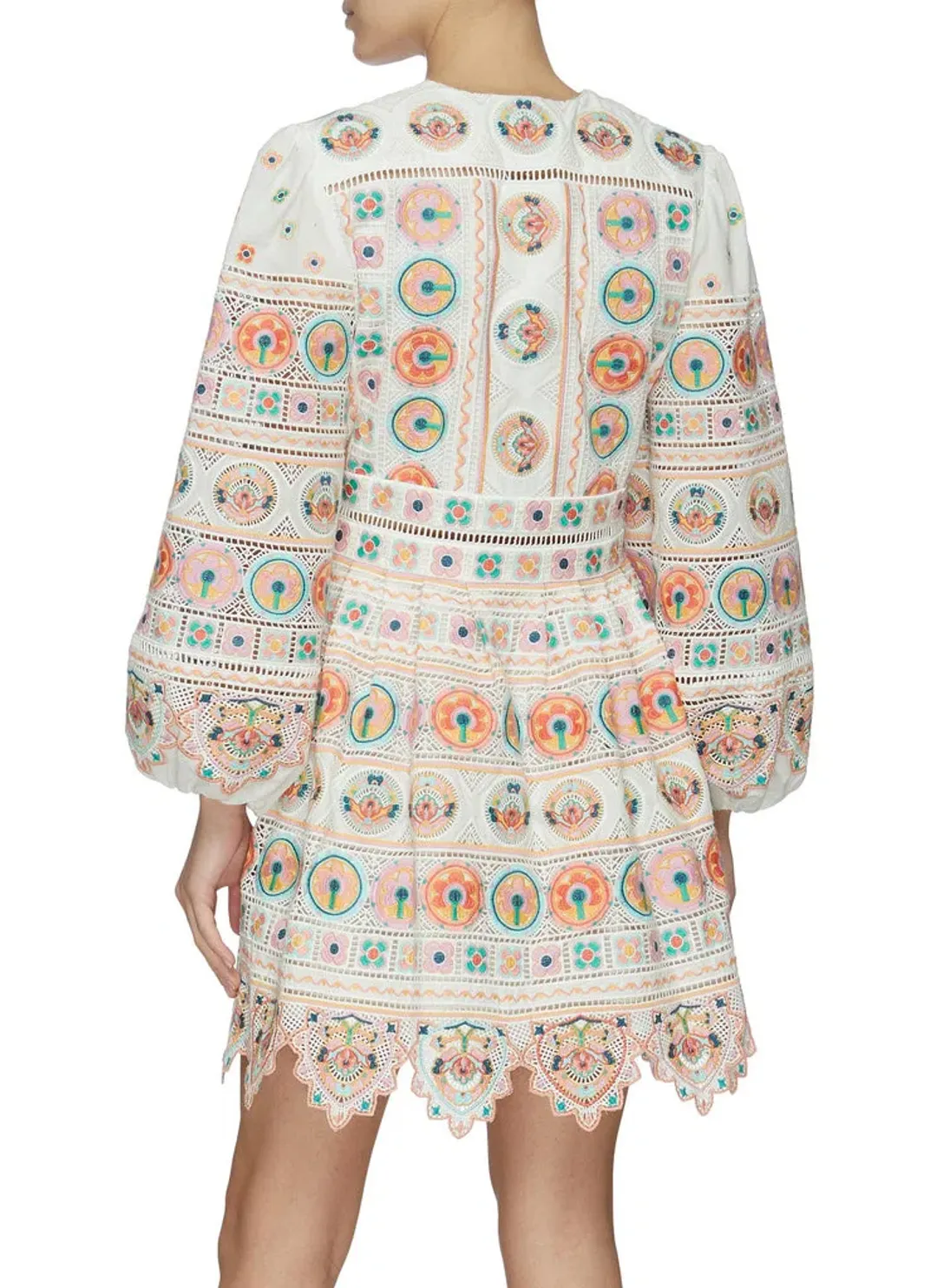 ZIMMERMANN BRIGHTON PLUNGE MINI DRESS for rent on The Volte - main image