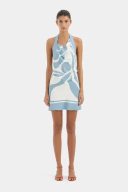 Sir the label Lilou halter mini dress in liora blue size 1 (au8) for rent on The Volte - image 1