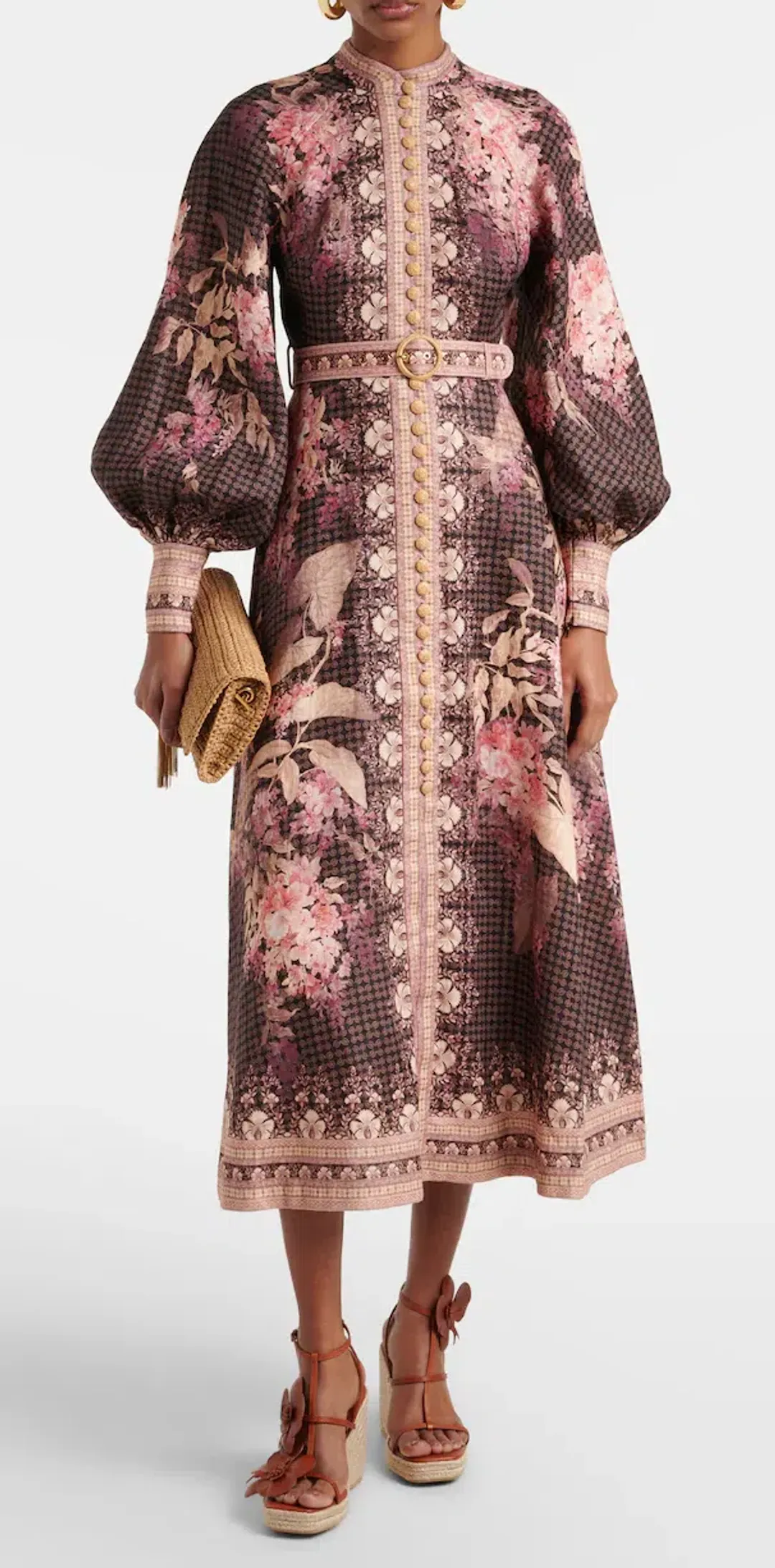 ZIMMERMANN ILLUMINATE BUTTONED MIDI SIZE 2/12 for rent on The Volte - main image