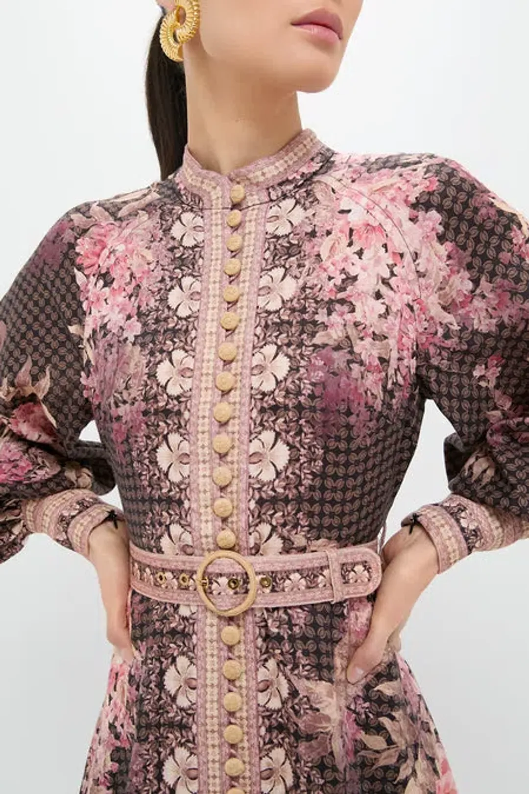 ZIMMERMANN ILLUMINATE BUTTONED MIDI SIZE 2/12 for rent on The Volte - main image