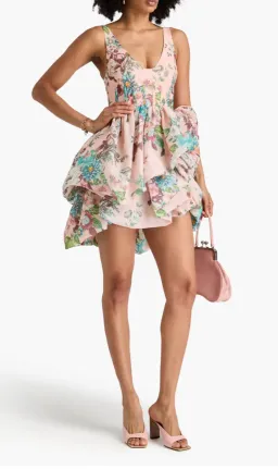 ZIMMERMANN MATCHMAKER DRAPED MINI DRESS SIZE 2/12 for rent on The Volte - image 1