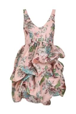 ZIMMERMANN MATCHMAKER DRAPED MINI DRESS SIZE 2/12 for rent on The Volte - image 3