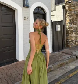 Fenity gaia gown in green size 8 (fits like a 6)  for rent on The Volte - image 2