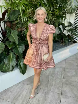 ZIMMERMANN MATCHMAKER STRUCTURED MINI DRESS SIZE 2/12 for rent on The Volte - image 1