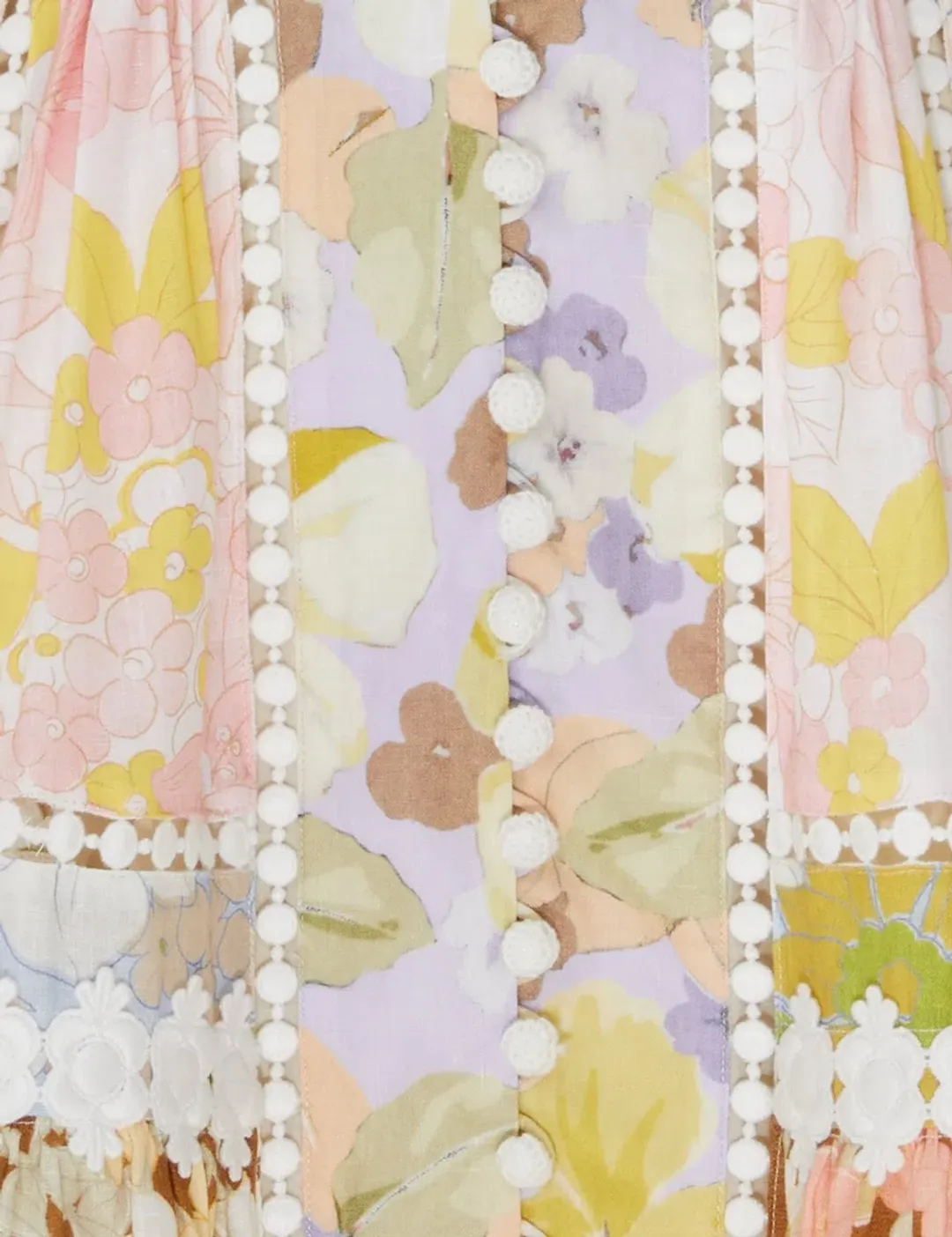 ZIMMERMANN POP TRIMMED MINI DRESS SIZE 2 for rent on The Volte - main image