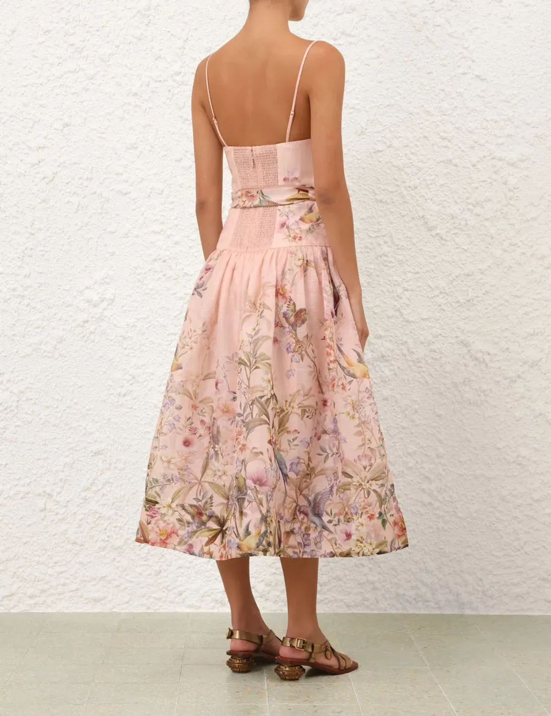 ZIMMERMANN REBELLION FITTED PICNIC MIDI SIZE 2/12 for rent on The Volte - main image