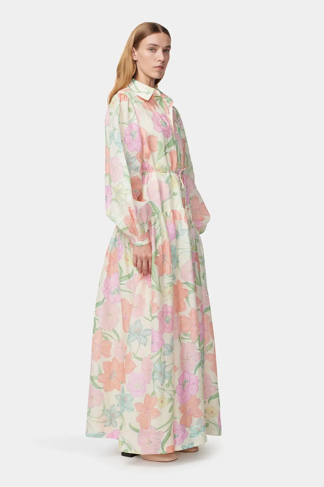 Hansen And Gretel Delia Shirt Dress Flower Market Floral Size 12 for rent on The Volte - main image