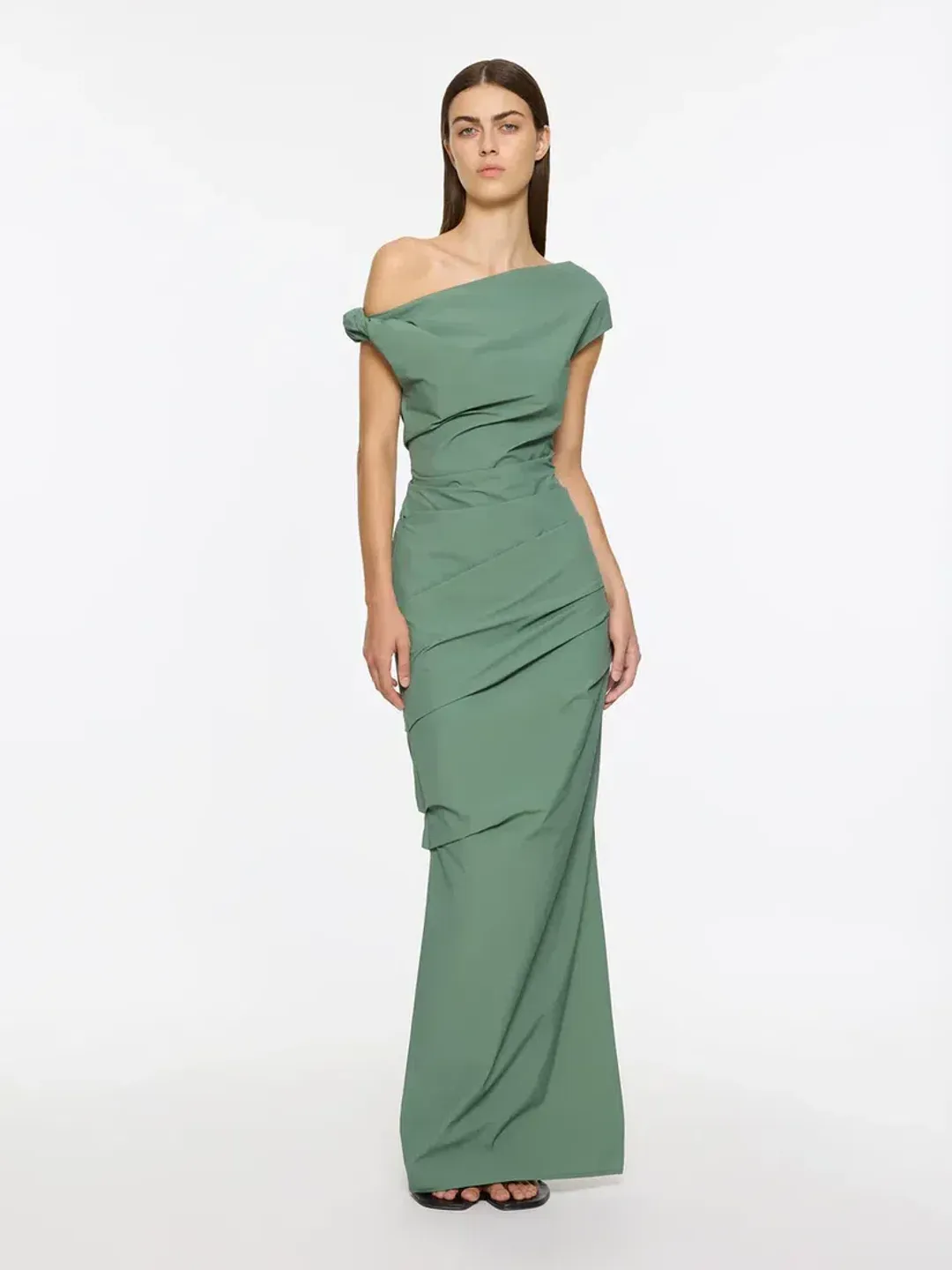 Paris Georgia Remmy Dress | Duck Green Size M for rent on The Volte - main image