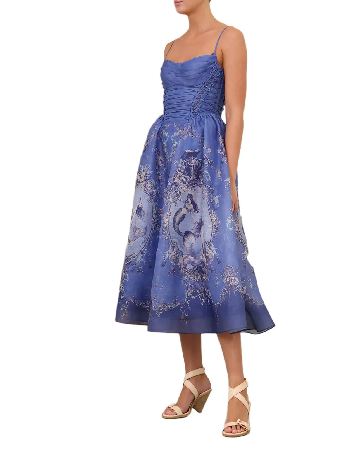 ZIMMERMANN REBELLION BEADED MIDI DRESS SIZE 1/10 for rent on The Volte - main image