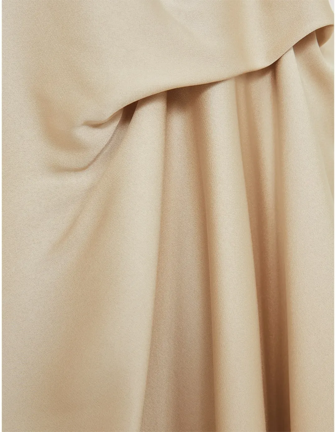 Reiss Michelle Drape Occasion Midi Dress Nude Size 14 for rent on The Volte - main image