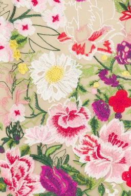 Flora Tulip Mini Dress in Pink & Green Floral  for rent on The Volte - image 2