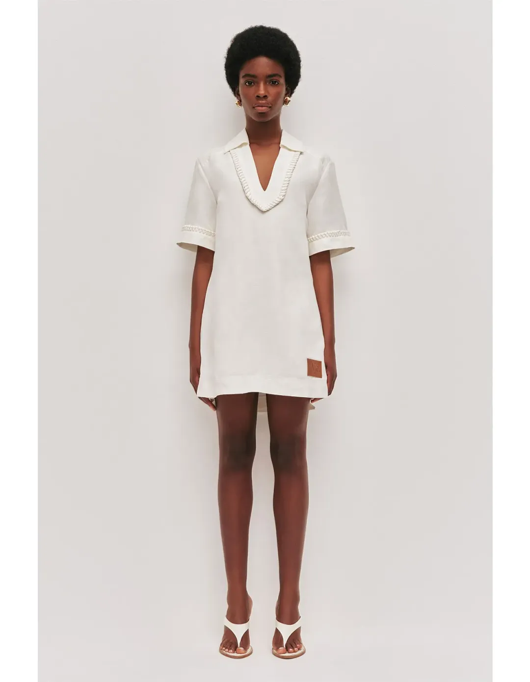 Aje Tropez Mini Dress Ivory Size 12 for rent on The Volte - main image