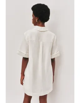 Aje Tropez Mini Dress Ivory Size 12 for rent on The Volte - image 4