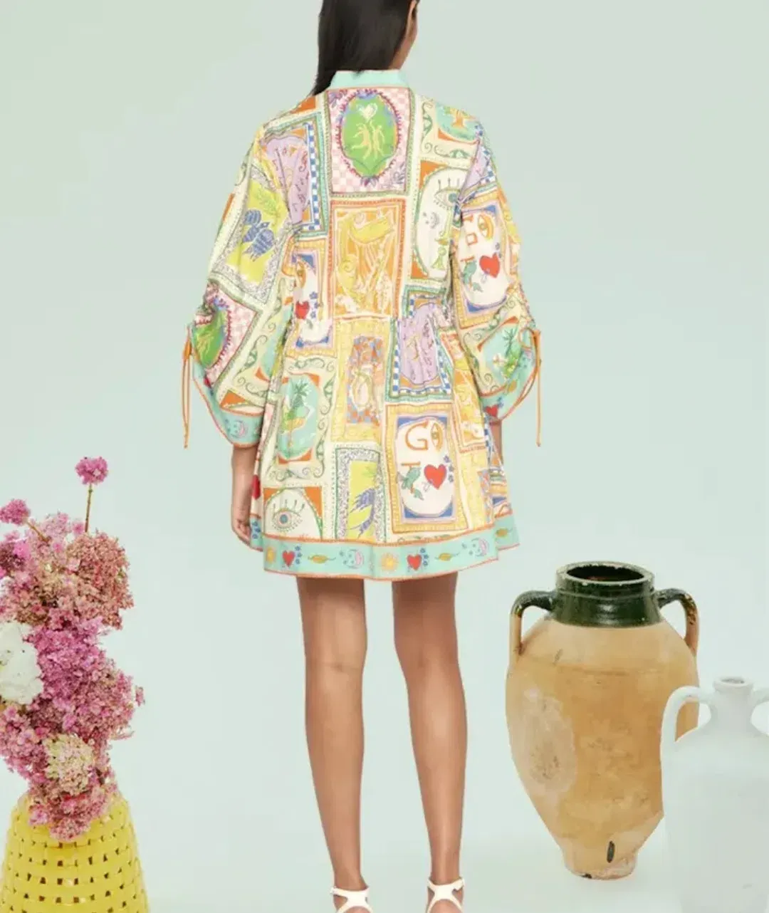 Alemais Holiday Go-to Mini Dress Multi Size AU 6 for rent on The Volte - main image