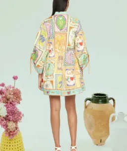 Alemais Holiday Go-to Mini Dress Multi Size AU 6 for rent on The Volte - image 2